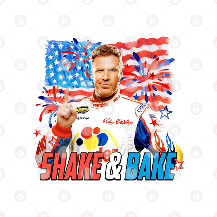 Ricky Bobby Shake & Bake T Shirt