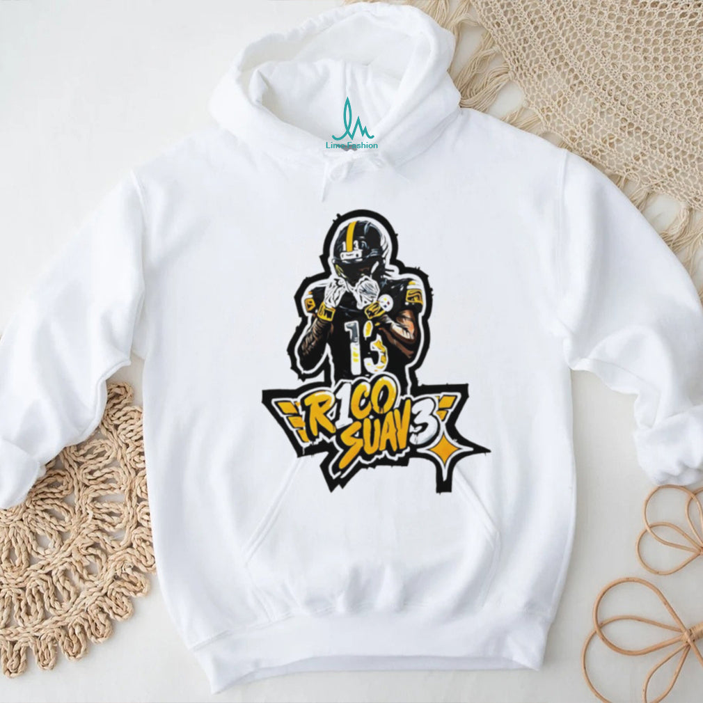 Rico Suave #13 Pittsburgh Football Fan Graphic T Shirt