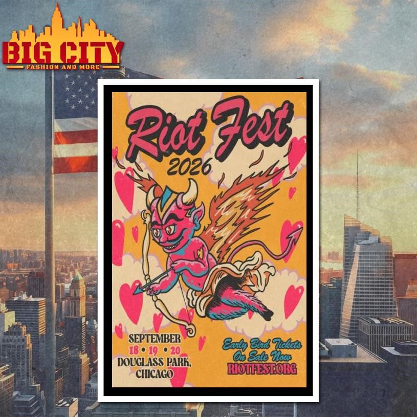 Riot Fest Sept 18-20 2026 Douglass Park Chicago Poster Shirt