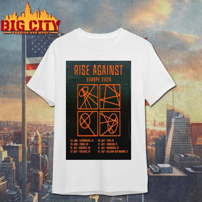 Rise Against Europe 2026 Poster Shirt