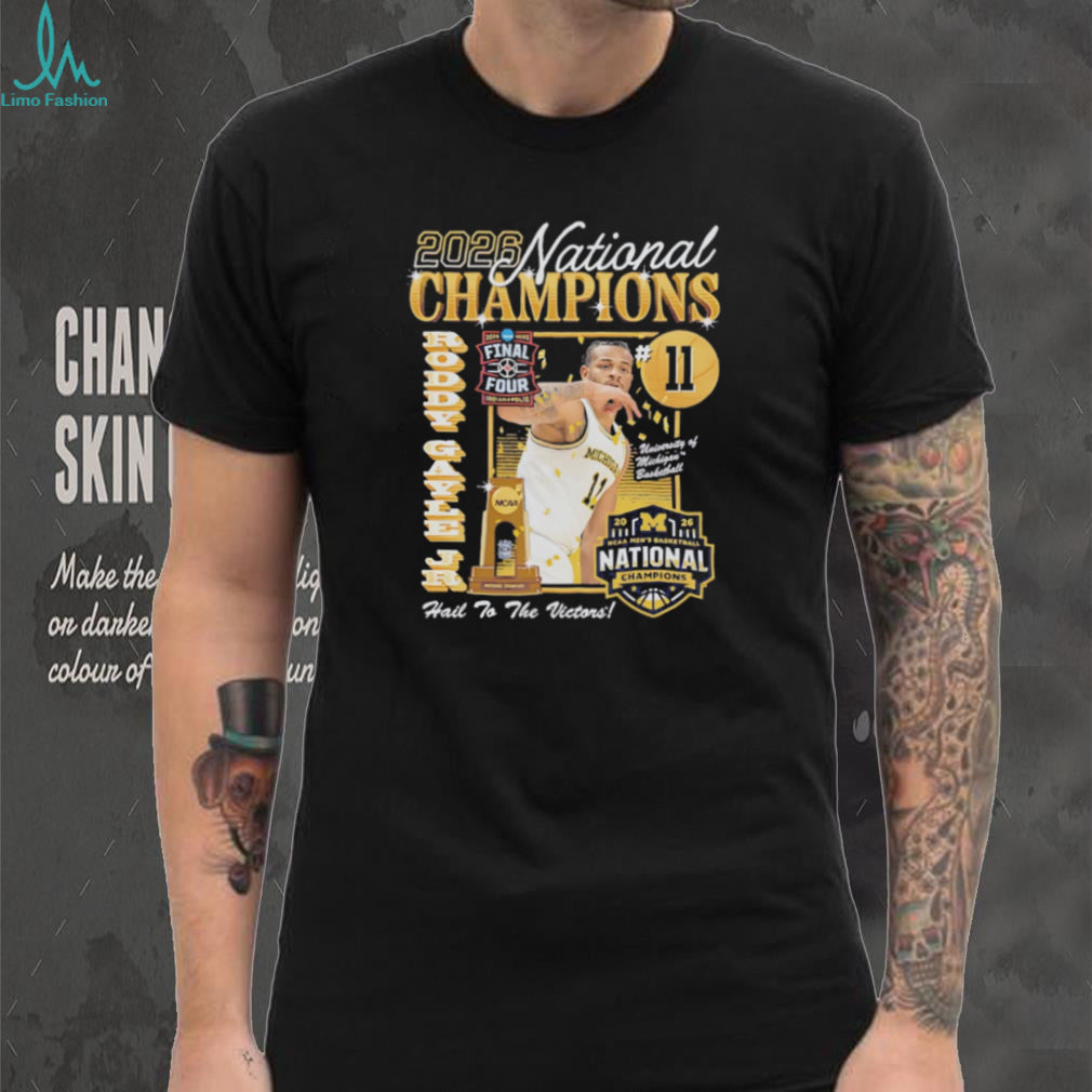 Roddy Gayle Jr Michigan Basketball 2026 National Champions T Shirt