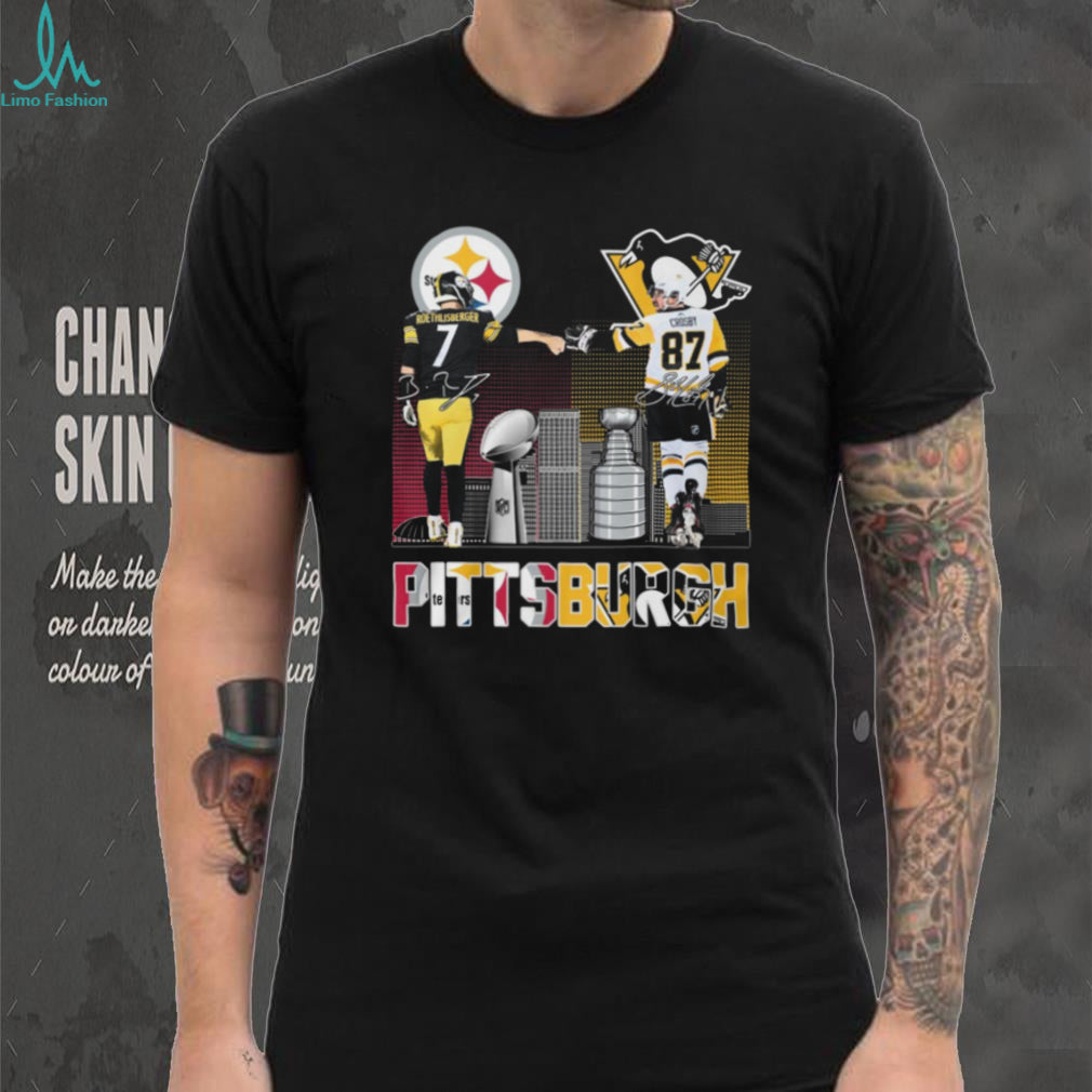Roethlisberger and Crosby Pittsburgh Champions Fist Bump T Shirt