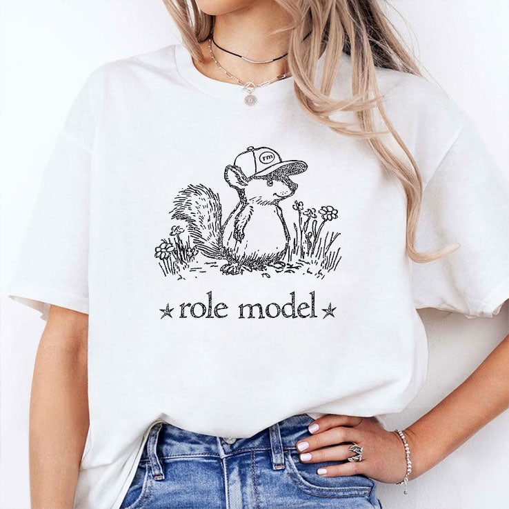 Role Model Squirrel T Shirt