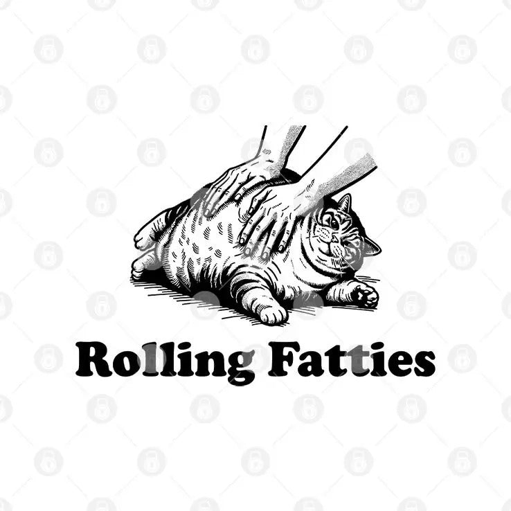 Rolling Fatties Cat Tee