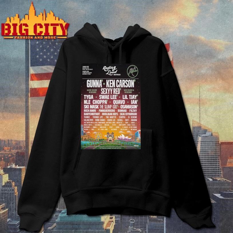 Rolling Loud Australia 2026 Poster Shirt