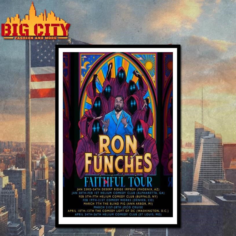 Ron Funches Faithful 2026 Shows Poster Shirt