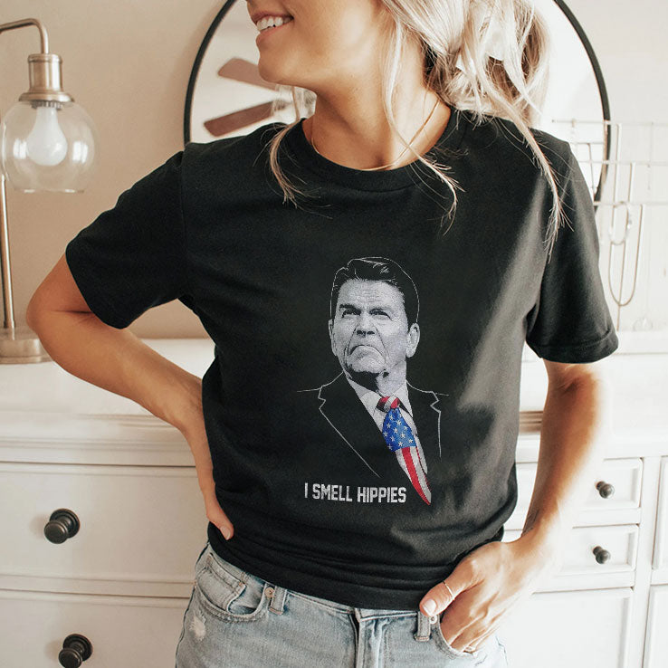 Ronald Reagan I Smell Hippies T Shirt