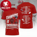 Rose Bowl Champions Indiana University Hoosiers 2026 Two Sided Shirt