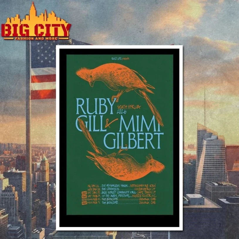 Ruby Gill And Mimi Gilbert 2026 South Africa Shows Poster shirt