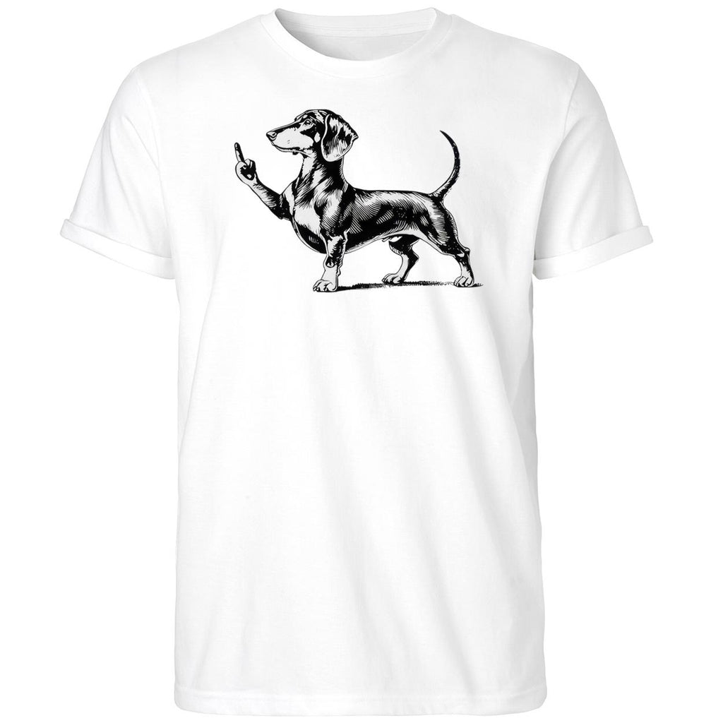 Rude Dachshund Middle Finger Shirt