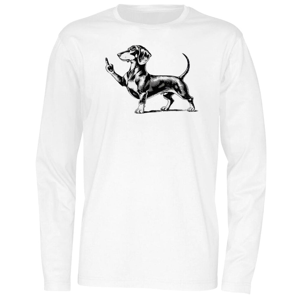 Rude Dachshund Middle Finger Shirt