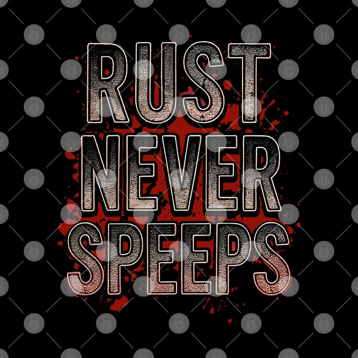 Rust Never Speeps T Shirt