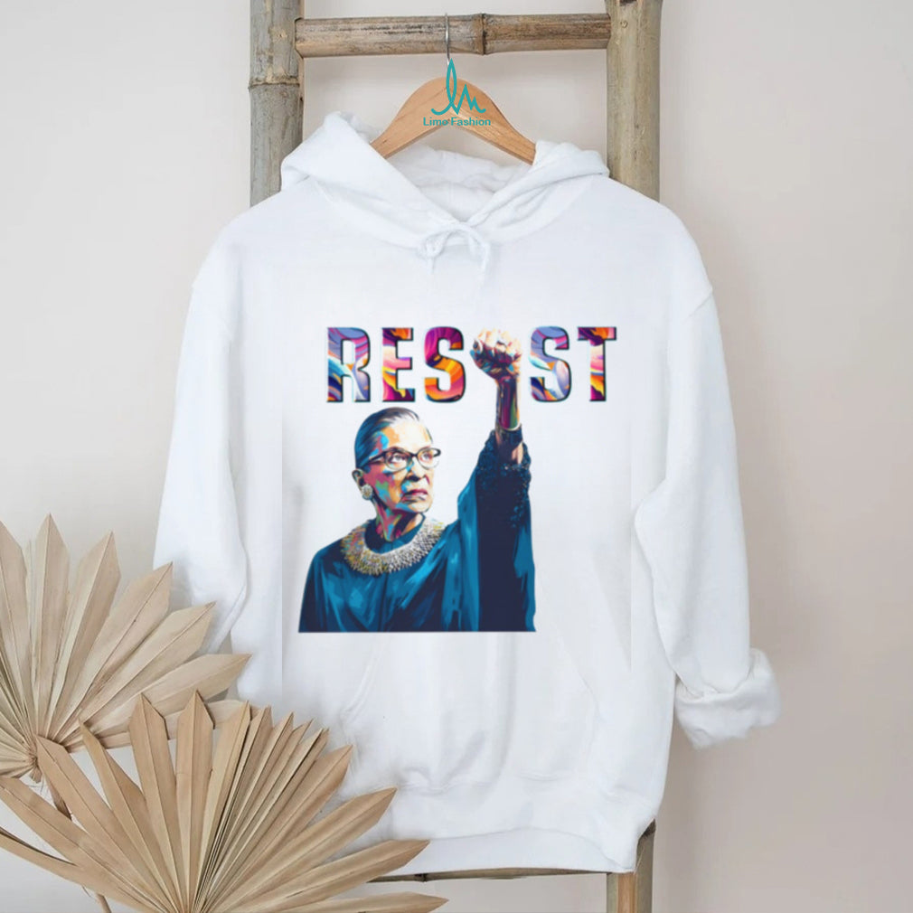 Ruth Bader Ginsburg RBG Resist Colorful Pop Art Tribute T Shirt