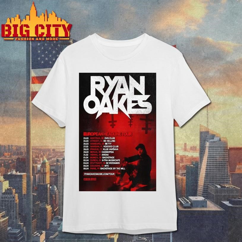 Ryan Oakes European Tour 2026 Poster Shirt