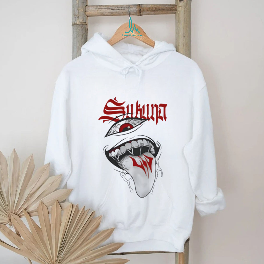 Ryomen Sukuna Cursed Mouth & Eye Graphic Tee Jujutsu Kaisen Streetwear