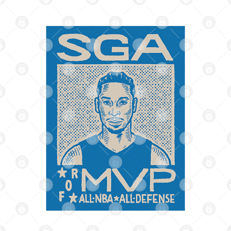 SGA Shai Gilgeous-Alexander For MVP All NBA All Defense T Shirt