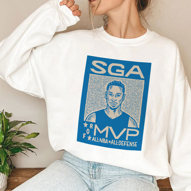 SGA Shai Gilgeous-Alexander For MVP All NBA All Defense T Shirt
