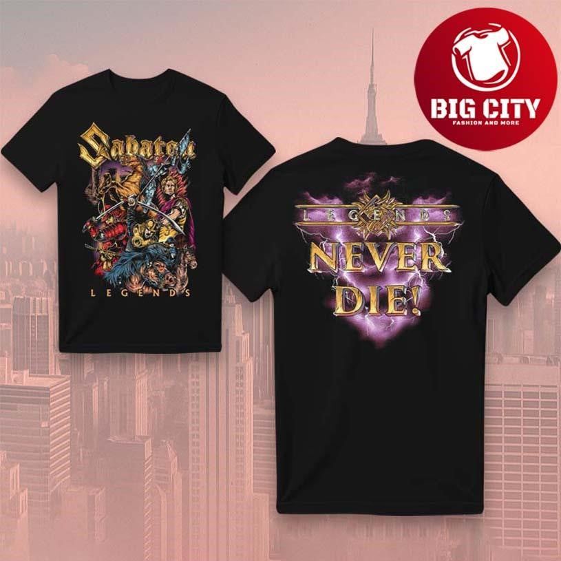 Sabaton Vault Of Legends New Two Sided Shirt