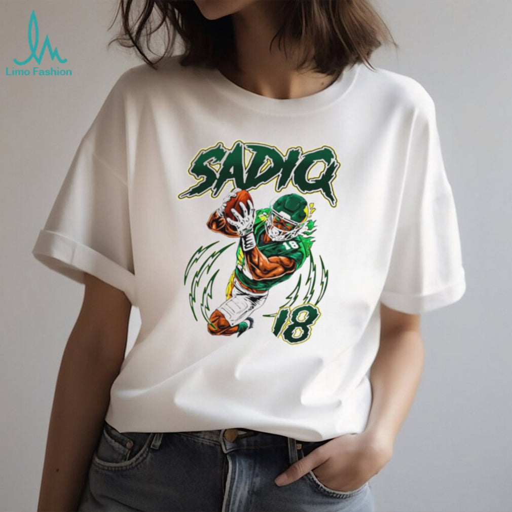 Sadiq White Basketball Player Number 18 Sports Vintage Retro Men Women Fans T Shirt