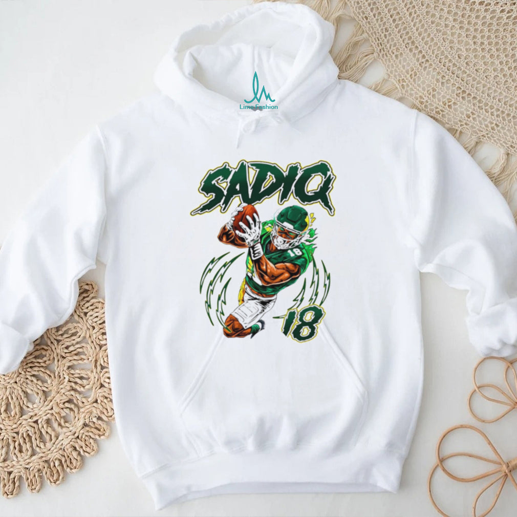Sadiq White Basketball Player Number 18 Sports Vintage Retro Men Women Fans T Shirt