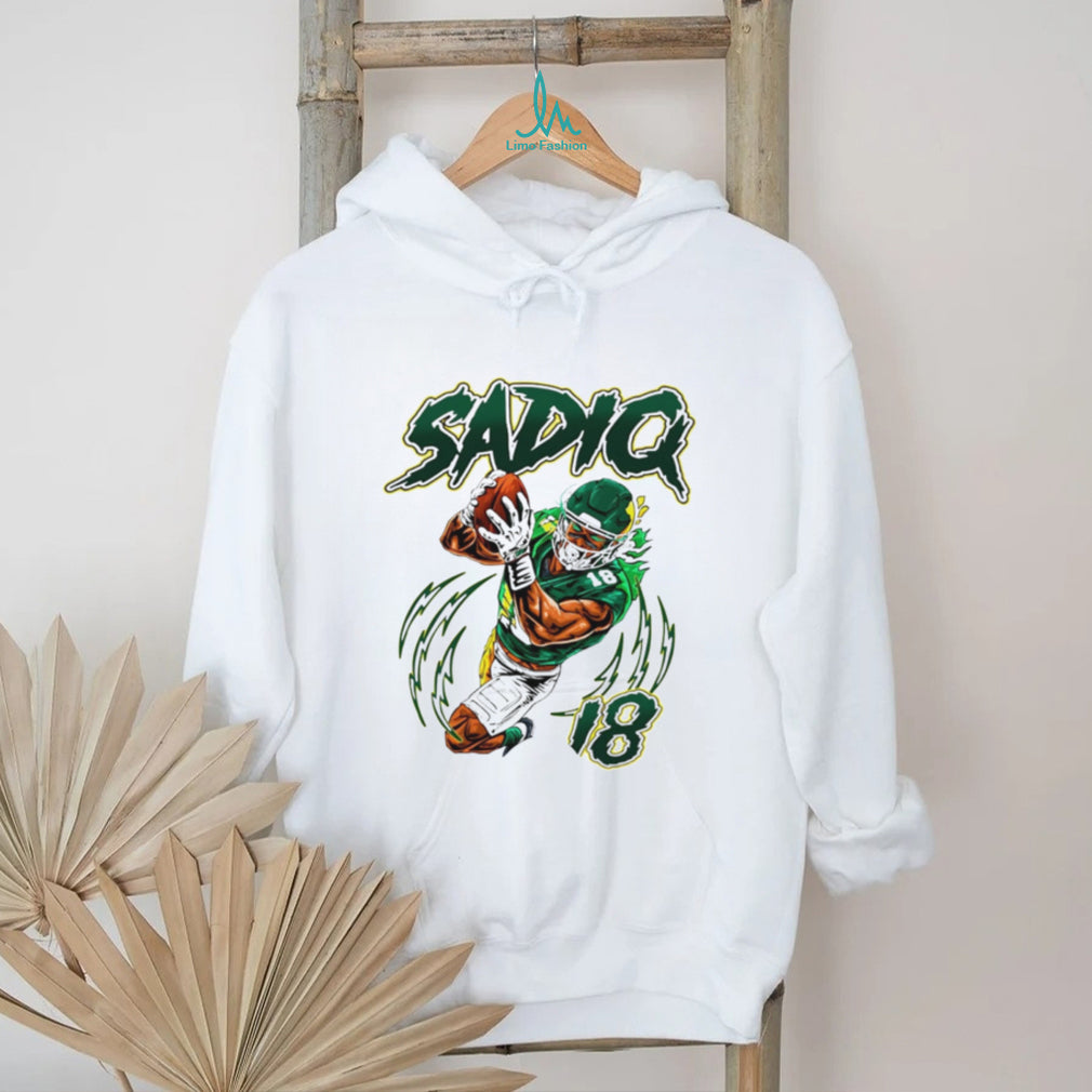 Sadiq White Basketball Player Number 18 Sports Vintage Retro Men Women Fans T Shirt