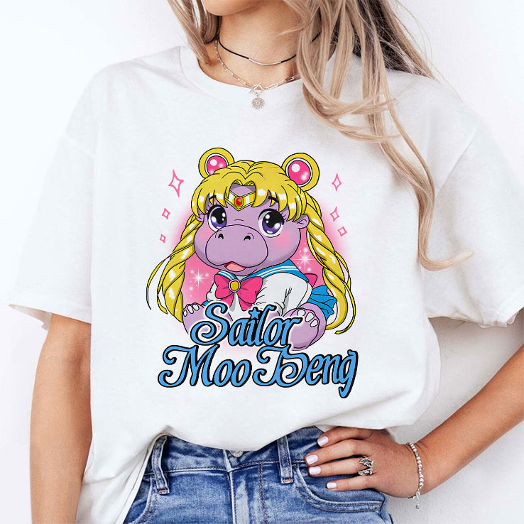 Sailor Moon Sailor Moo Deng T Shirt