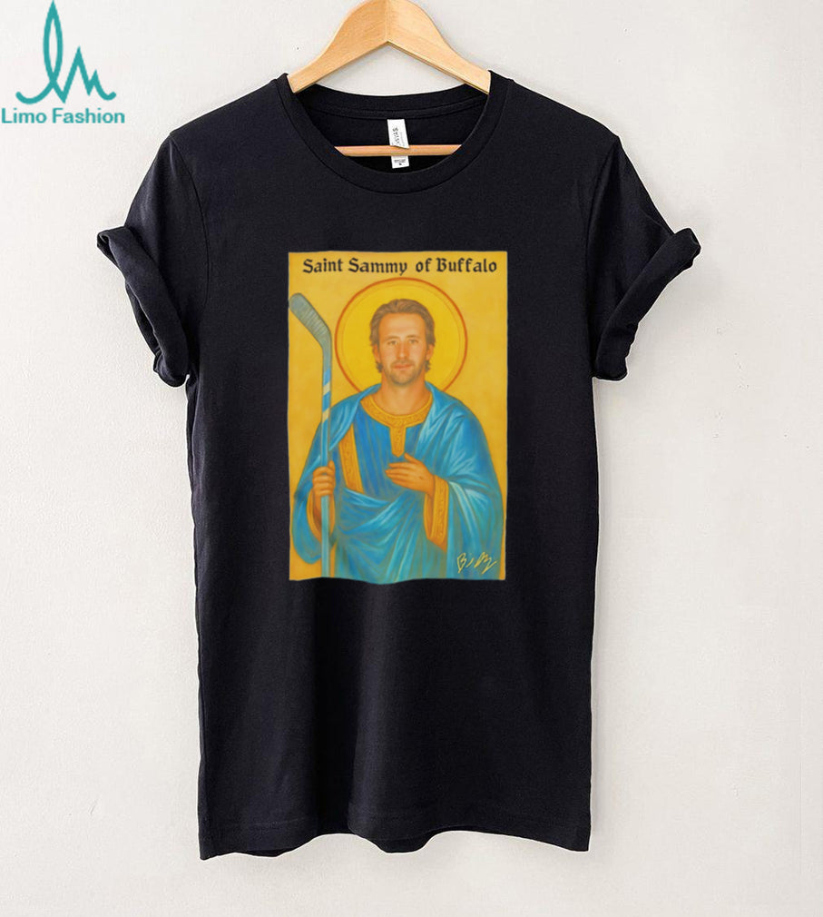 Saint Sammy Of Buffalo Hockey Player Religious Icon T Shirt