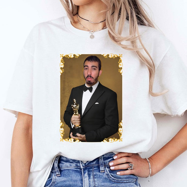 Saleh Jafarawi Mr Fafo Oscar Statue T Shirt