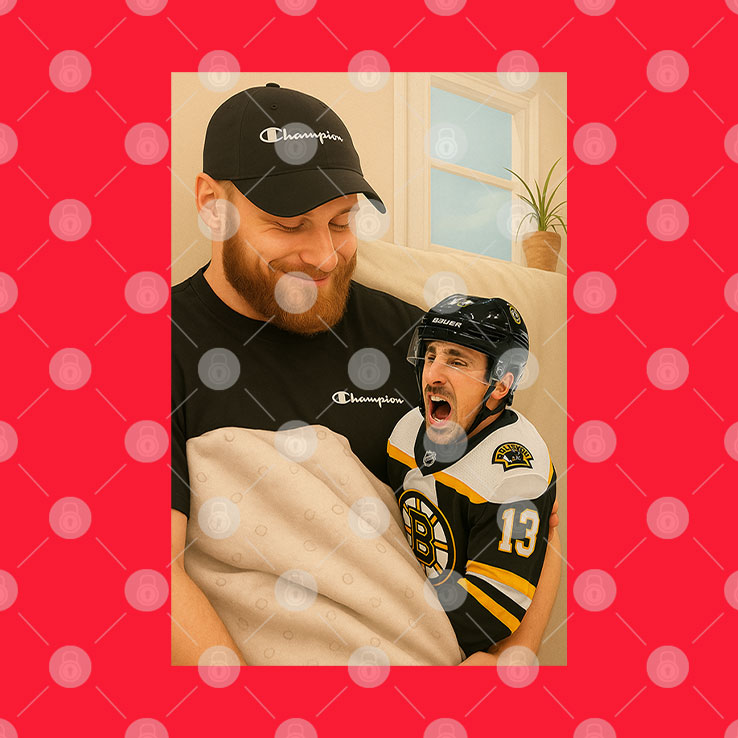 Sam Bennett Holding A Crying Marchand T Shirt