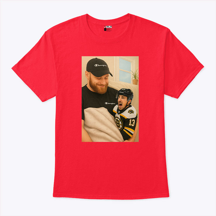 Sam Bennett Holding A Crying Marchand T Shirt