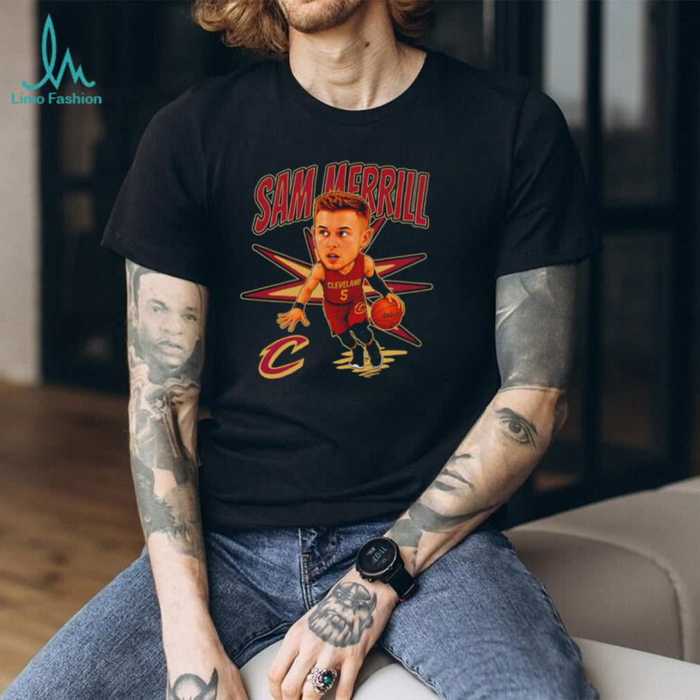 Sam Merrill Cleveland Cavaliers Caricature Basketball T Shirt