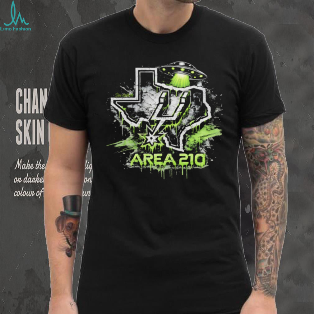 San Antonio Area 210 Texas Alien UFO Basketball T Shirt
