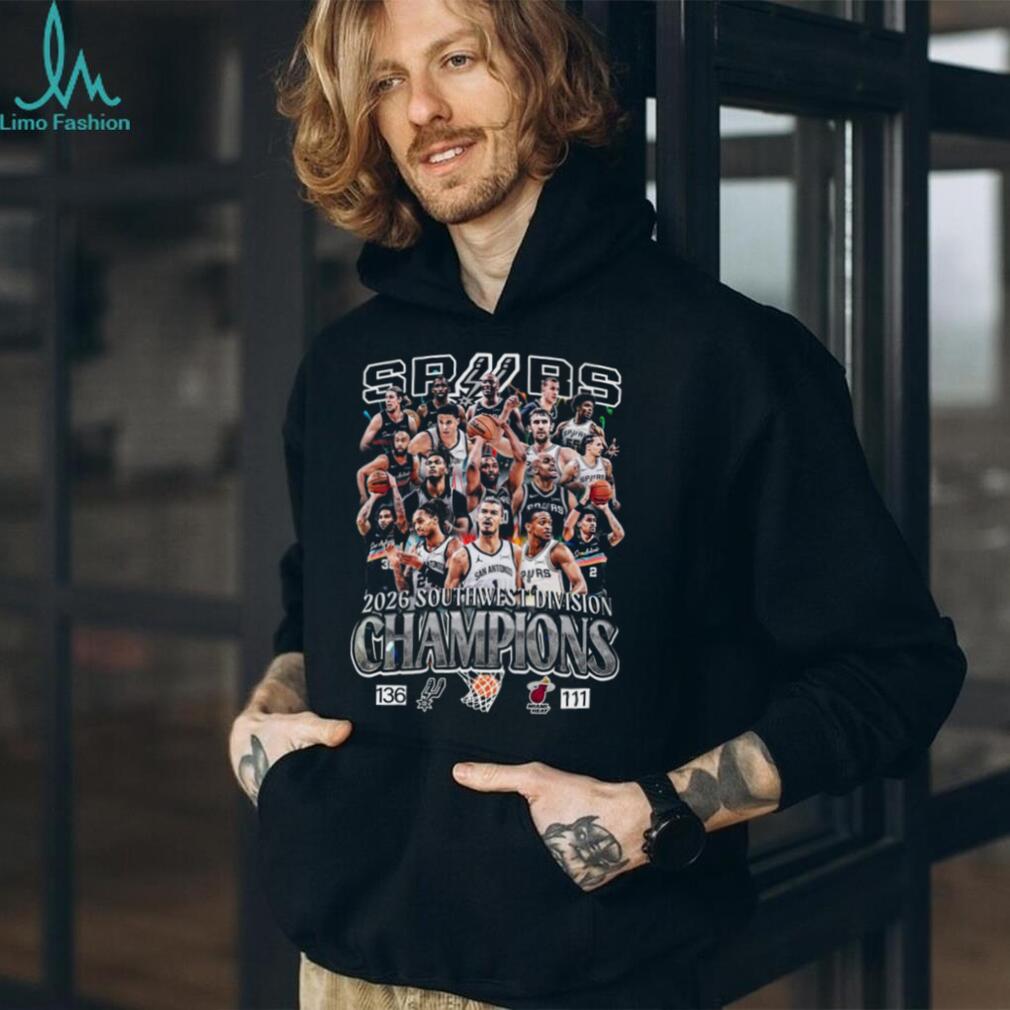 San Antonio Spurs 2026 Southwest Division Champions NBA Team Roster T Shirt