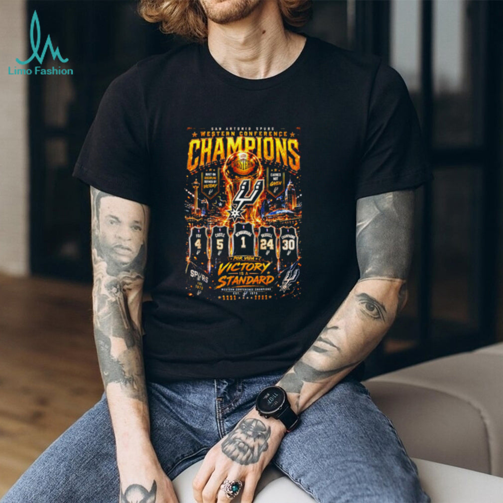 San Antonio Spurs 2026 Western Conference Champs Por Vida Victory is a Standard shirt