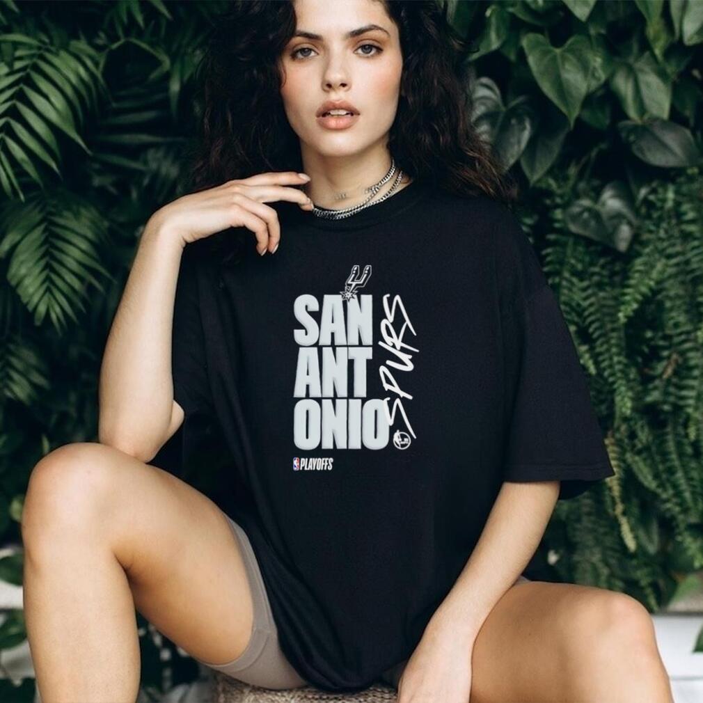 San Antonio Spurs Basketball NBA Playoffs Graphic Print T Shirt