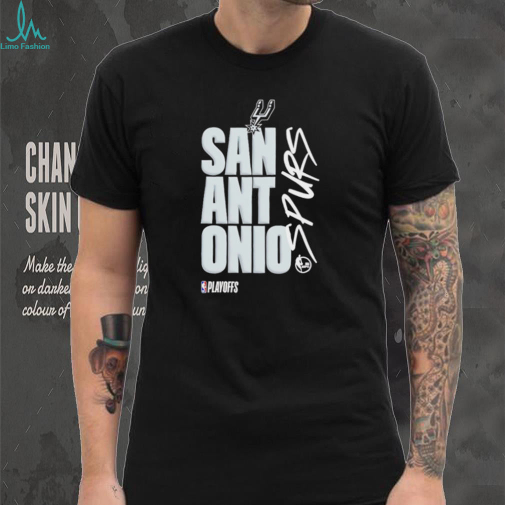 San Antonio Spurs Basketball NBA Playoffs Graphic Print T Shirt
