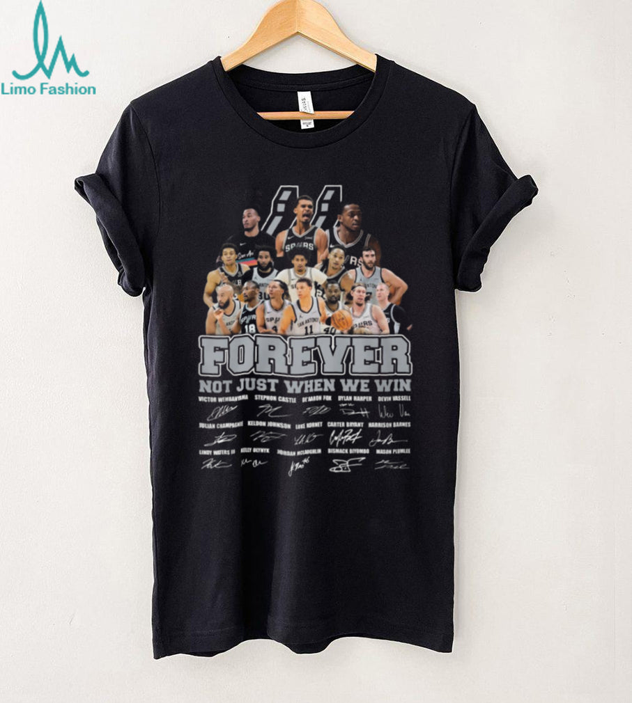 San Antonio Spurs Basketball Team Signatures Forever Fan Shirt