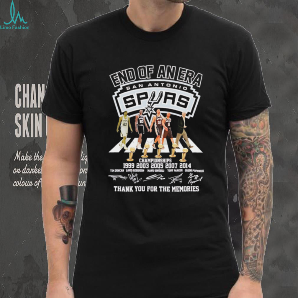 San Antonio Spurs Championships 1999 2003 2005 2007 2014 shirt