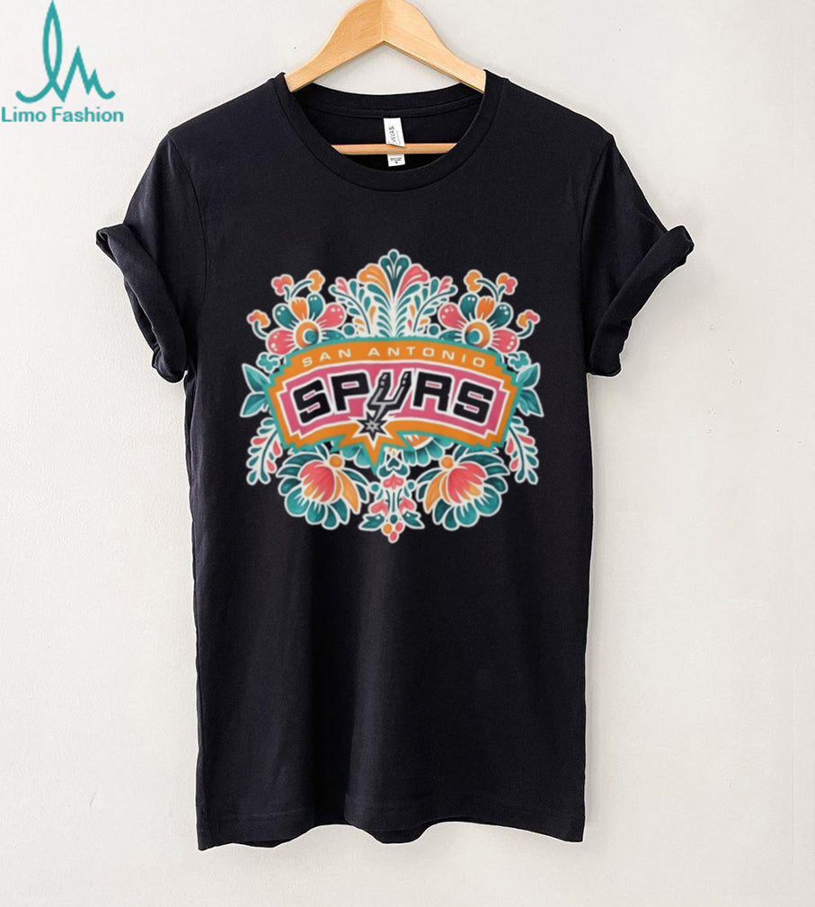 San Antonio Spurs Floral Mandala Colorful Boho Style Team T Shirt