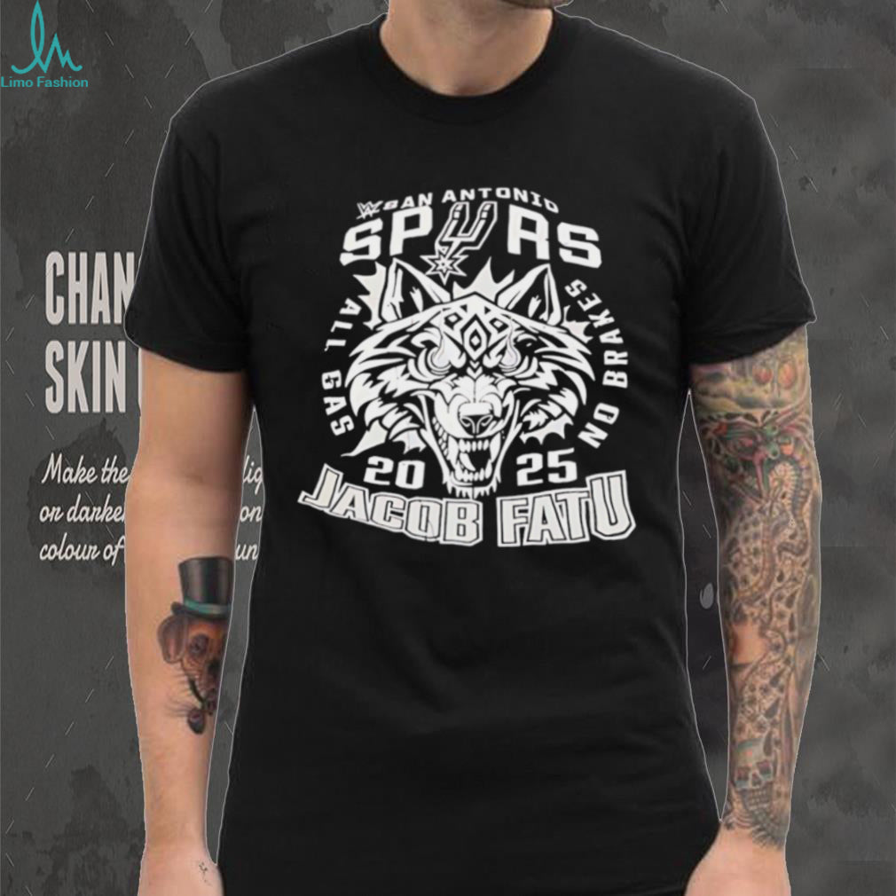San Antonio Spurs Jacob Fatu 2025 wolf graphic shirt