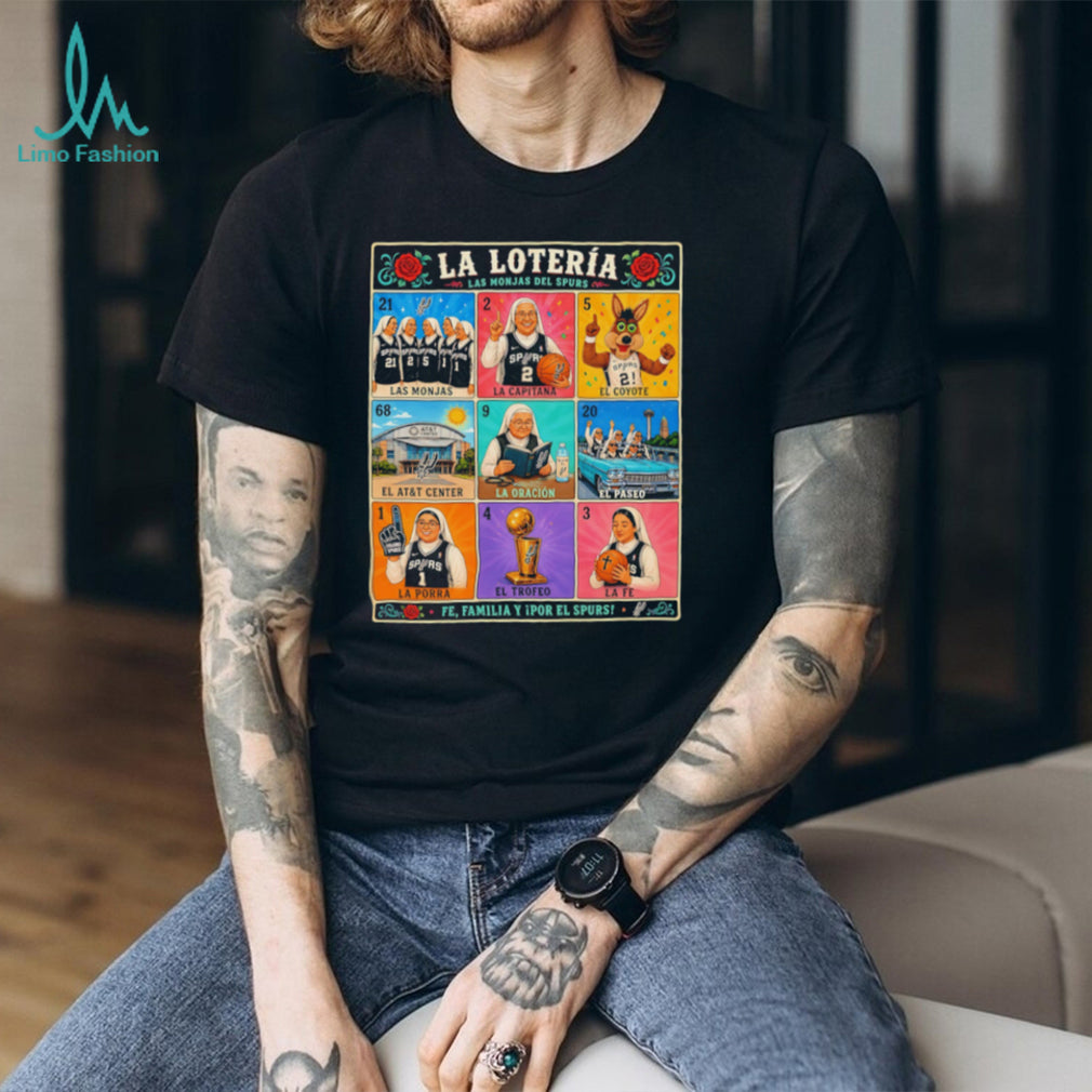 San Antonio Spurs La Loteria las monjas del spurs nuns shirt