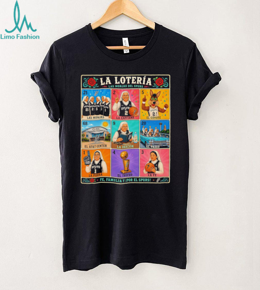 San Antonio Spurs La Loteria las monjas del spurs nuns shirt