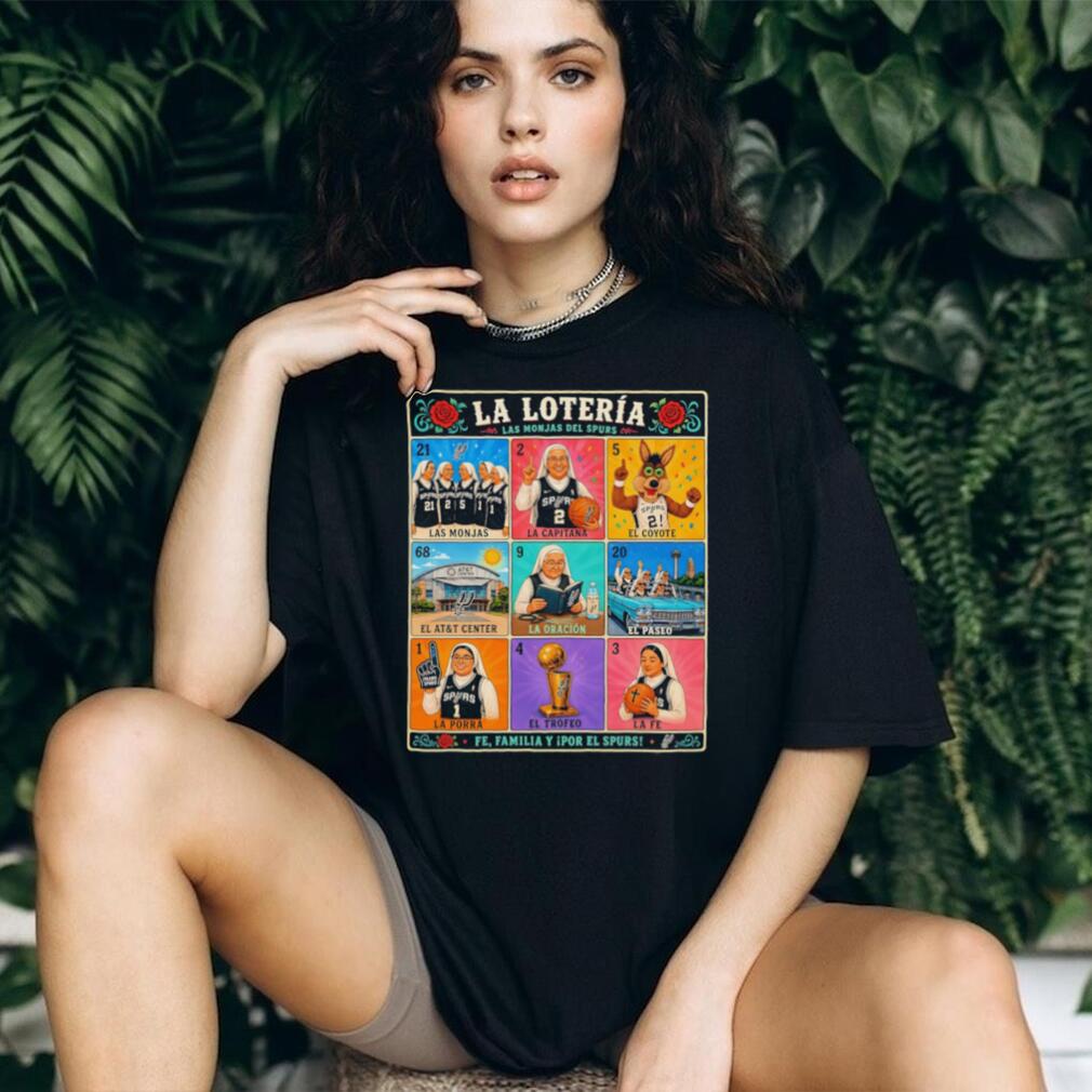 San Antonio Spurs La Loteria las monjas del spurs nuns shirt