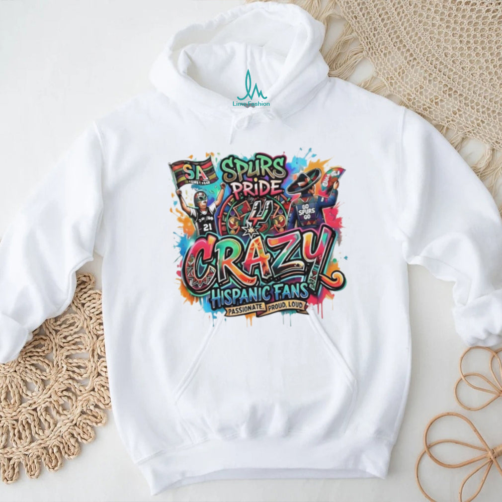 San Antonio Spurs Pride Crazy Hispanic Fans Graffiti Art T Shirt