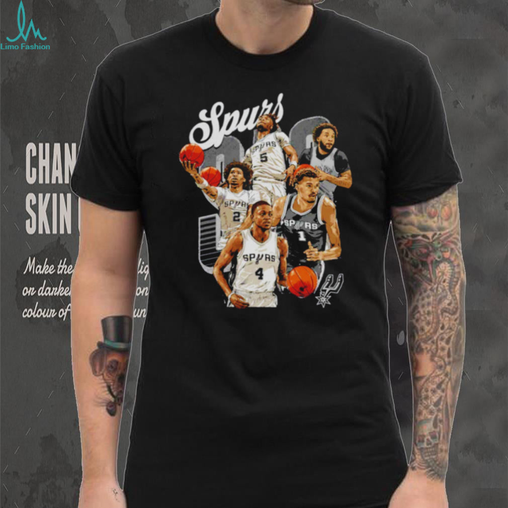 San Antonio Spurs Squad Basketball T Shirt Pro Basketball Player Graphic T shirt