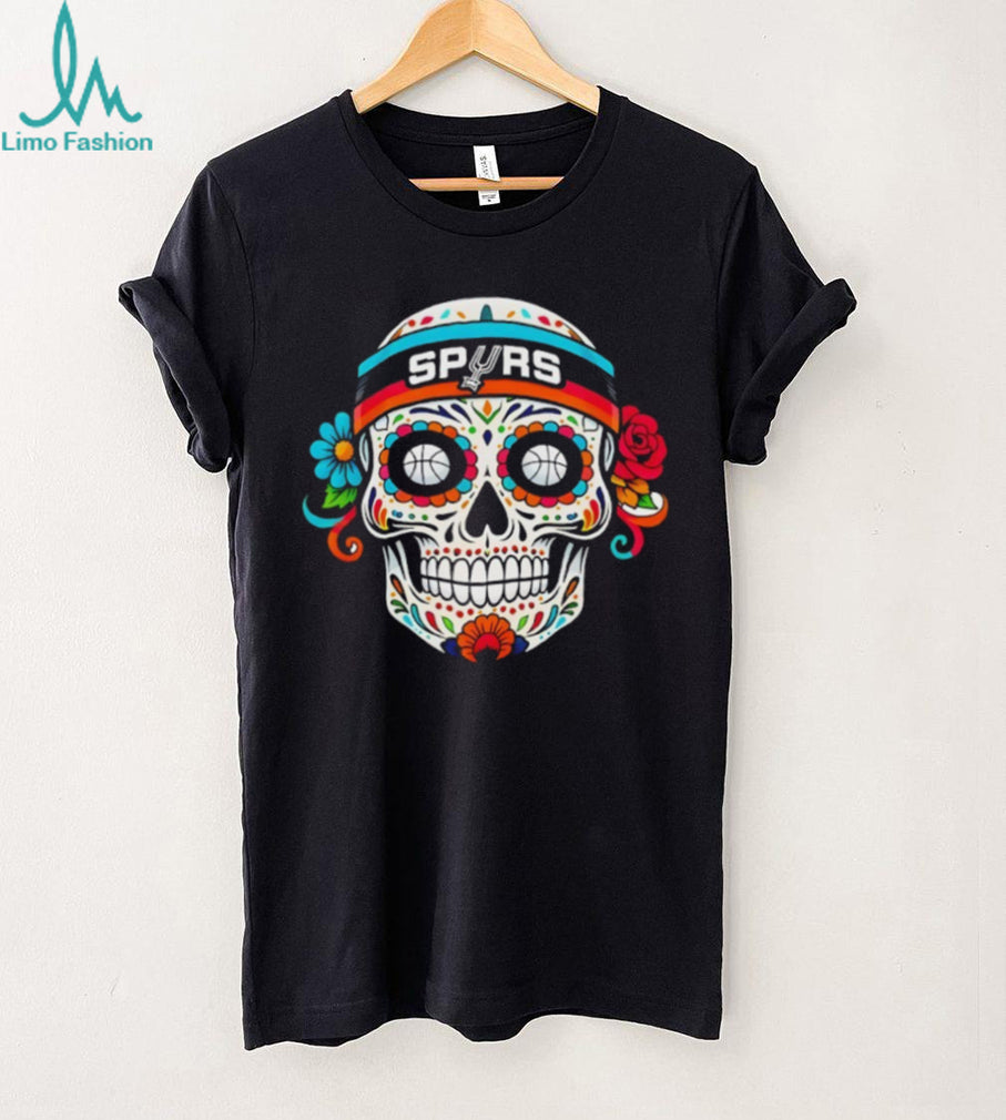 San Antonio Spurs Sugar Skull Flower Basketball Headband Celebration NBA 2026 shirt