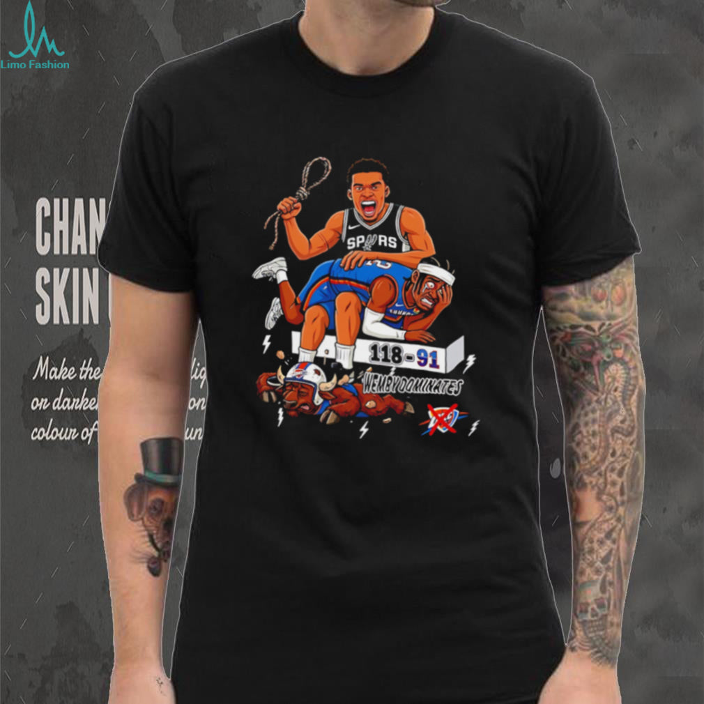San Antonio Spurs Wemby dominates 118 91 matchup shirt