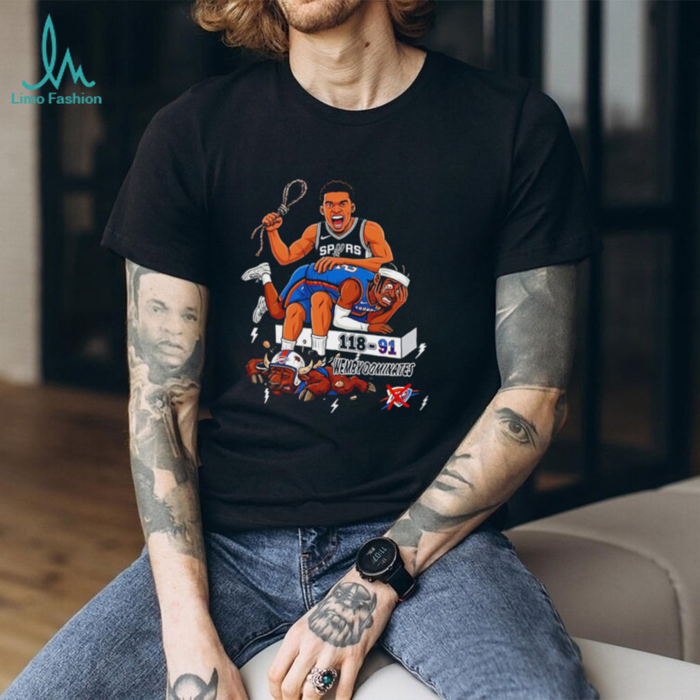 San Antonio Spurs Wemby dominates 118 91 matchup shirt