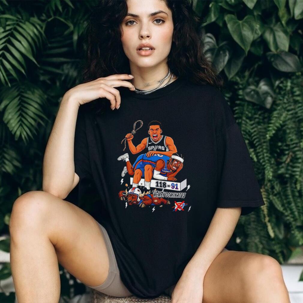 San Antonio Spurs Wemby dominates 118 91 matchup shirt