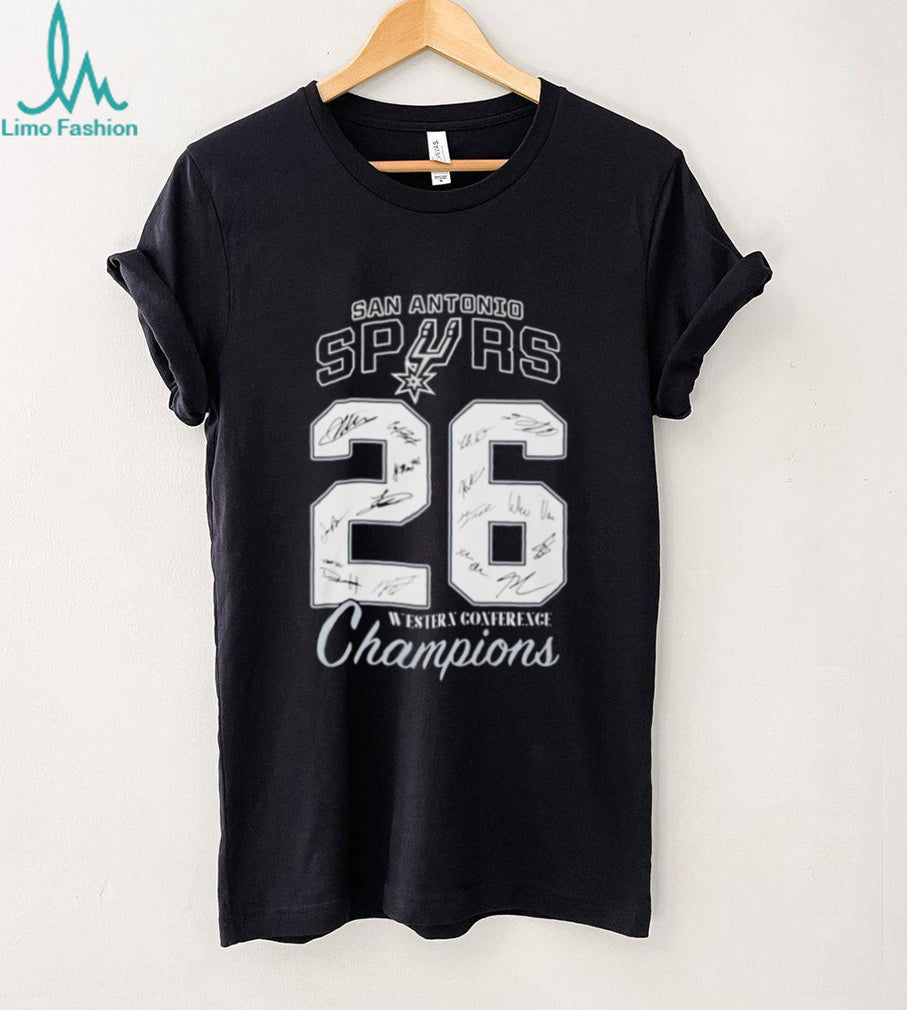 San Antonio Spurs Western Conference Champions ’26 signatures shirt